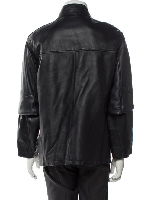 Saks Fifth Avenue Leather Utility Jacket