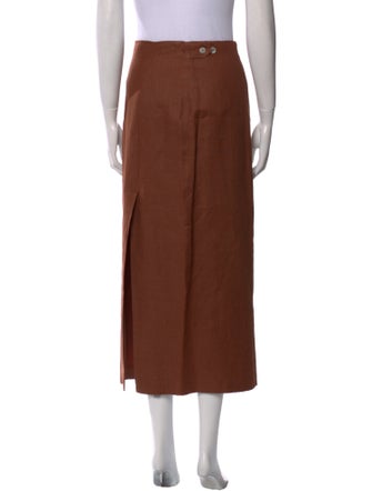 Saks Fifth Avenue Linen Midi Length Skirt