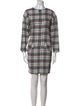 Saks Fifth Avenue Plaid Print Mini Dress