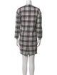 Saks Fifth Avenue Plaid Print Mini Dress