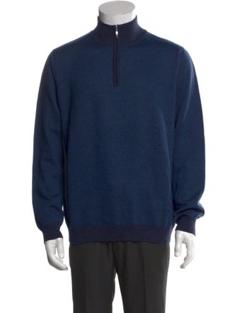 Saks Fifth Avenue Merino Wool Mock Neck Pullover