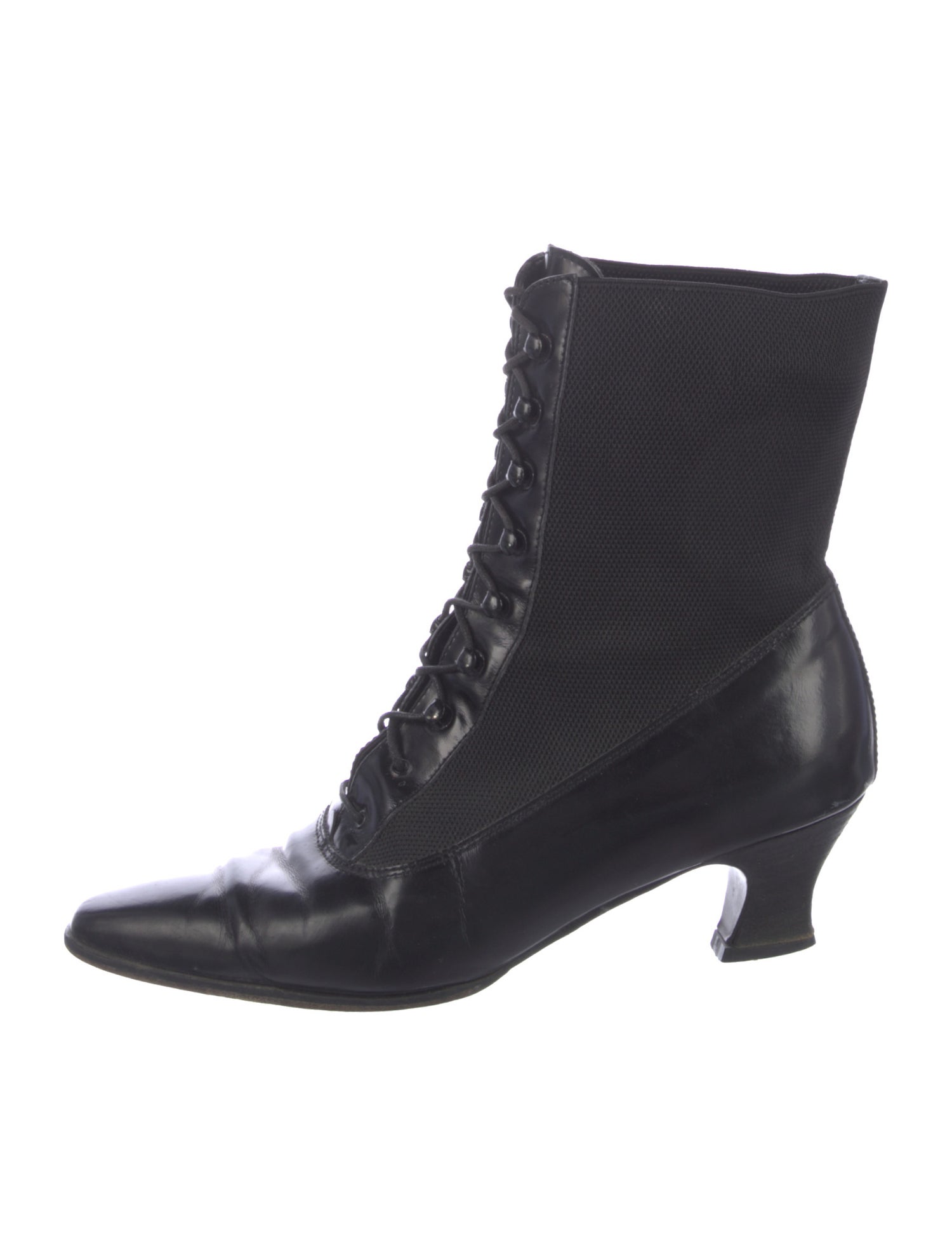 Saks Fifth Avenue Leather Combat Boots