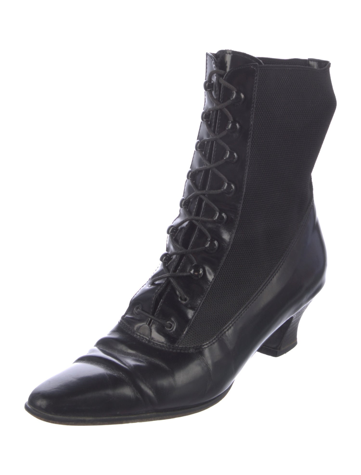 Saks Fifth Avenue Leather Combat Boots