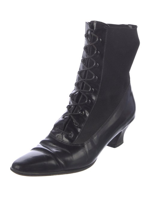 Saks Fifth Avenue Leather Combat Boots