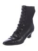 Saks Fifth Avenue Leather Combat Boots