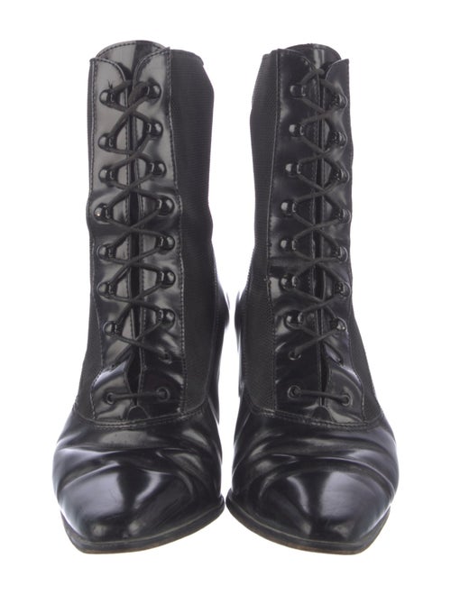 Saks Fifth Avenue Leather Combat Boots