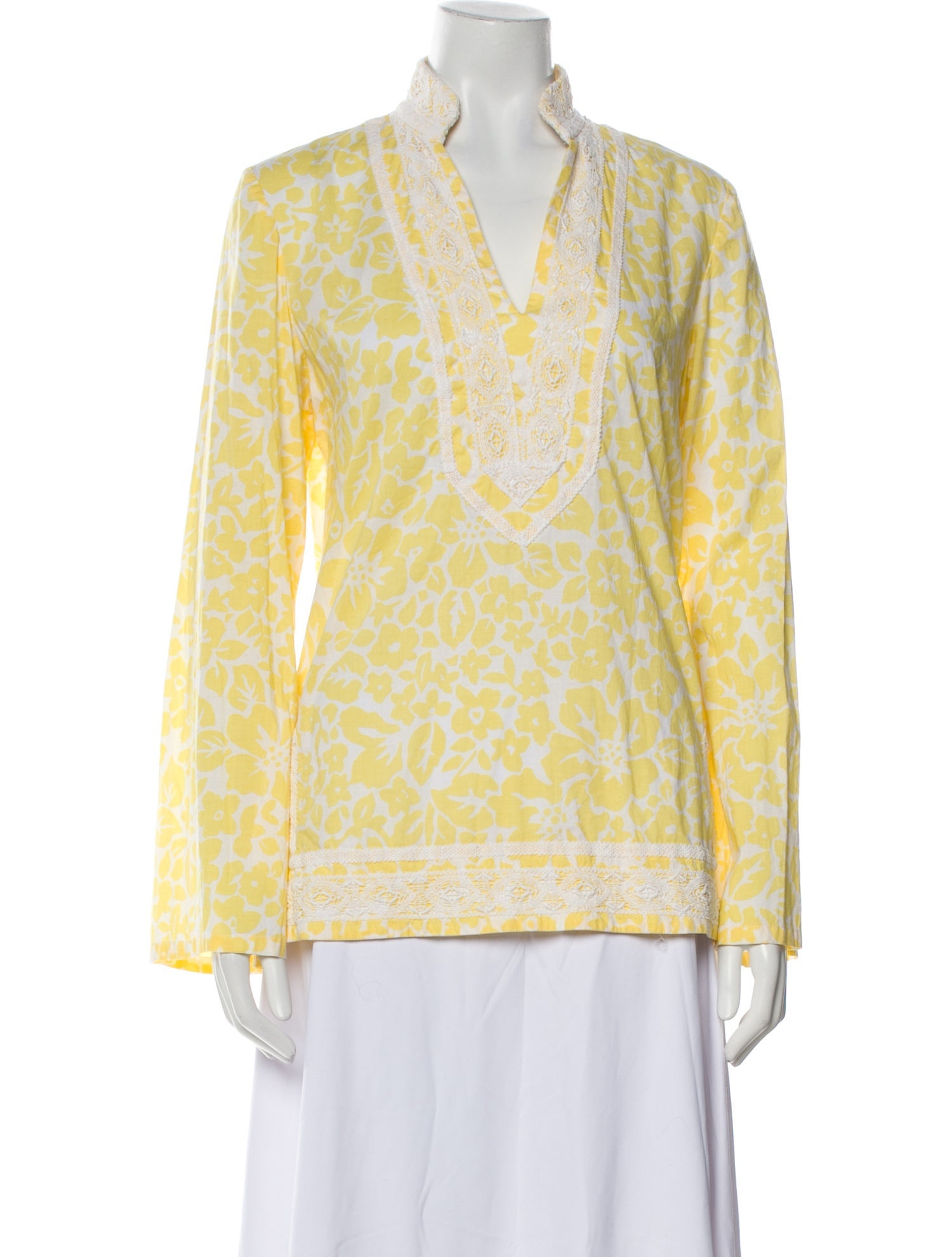 Saks Fifth Avenue Printed V-Neck Tunic