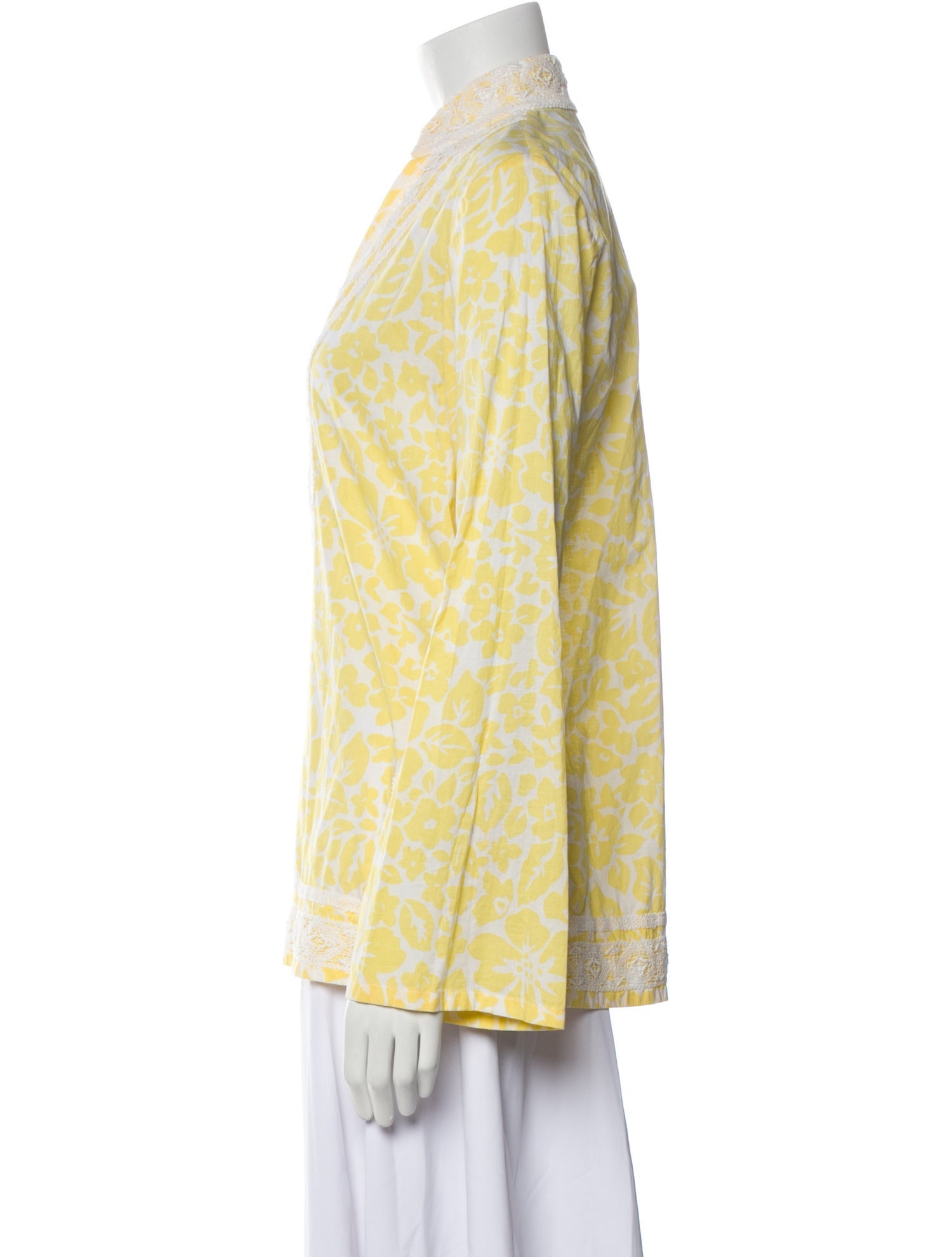 Saks Fifth Avenue Printed V-Neck Tunic