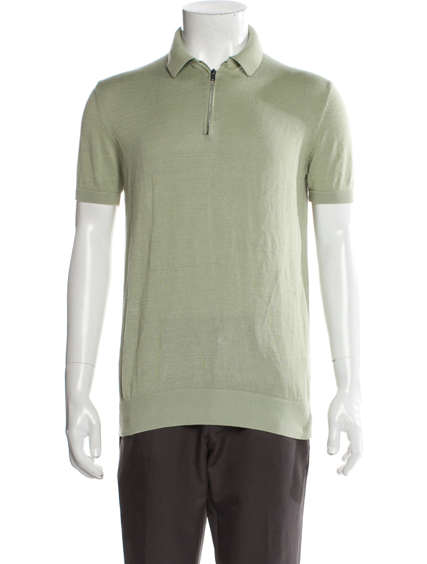 Saks Fifth Avenue Collar Short Sleeve Polo Shirt