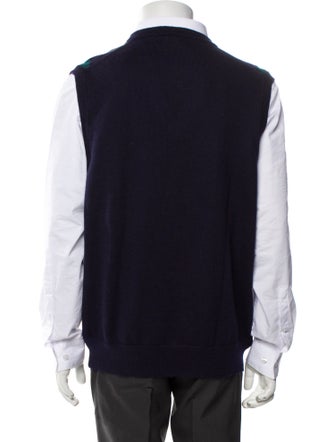 Saks Fifth Avenue Virgin Wool Printed Sweater Vest
