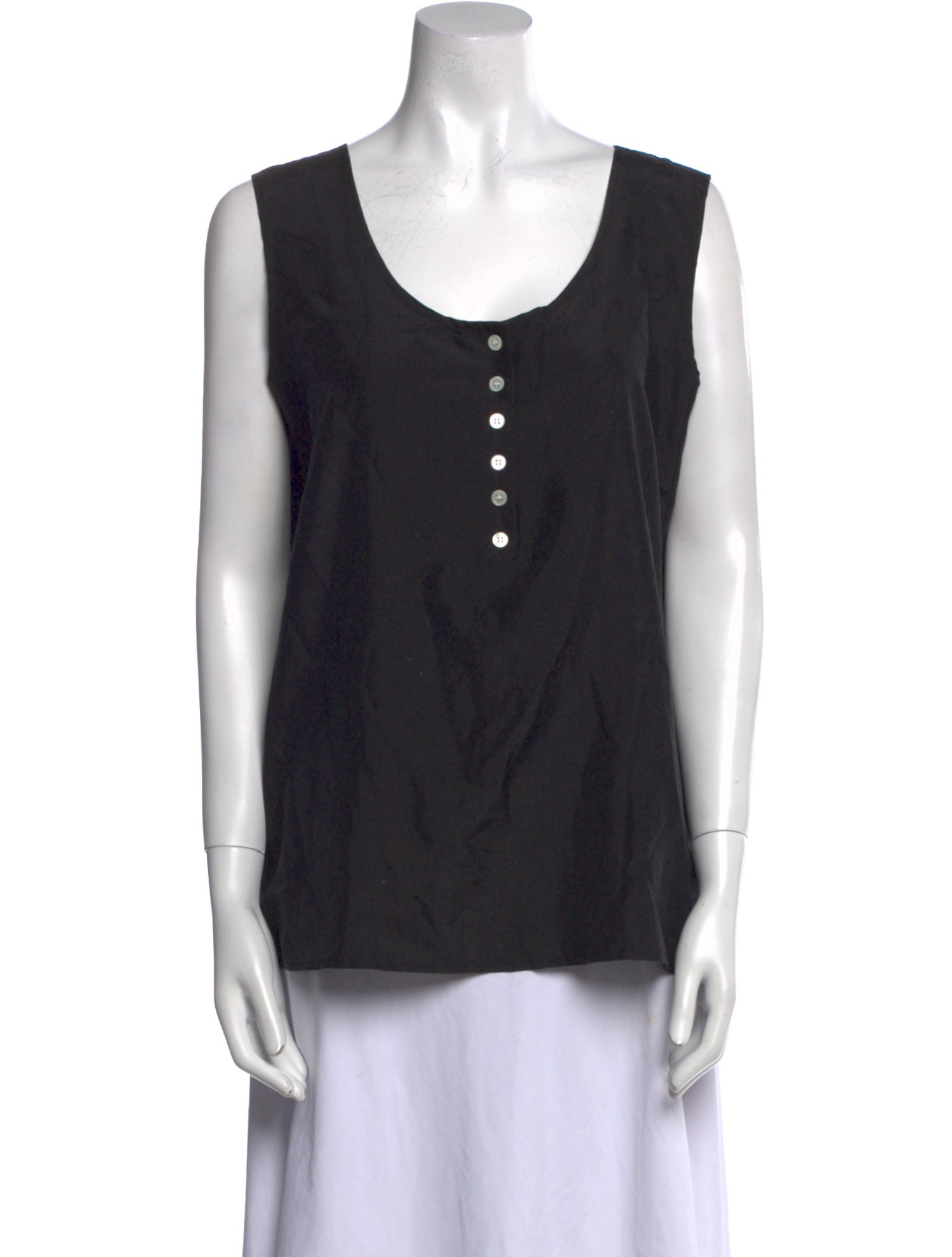 Saks Fifth Avenue Silk Scoop Neck Top