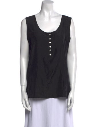 Saks Fifth Avenue Silk Scoop Neck Top