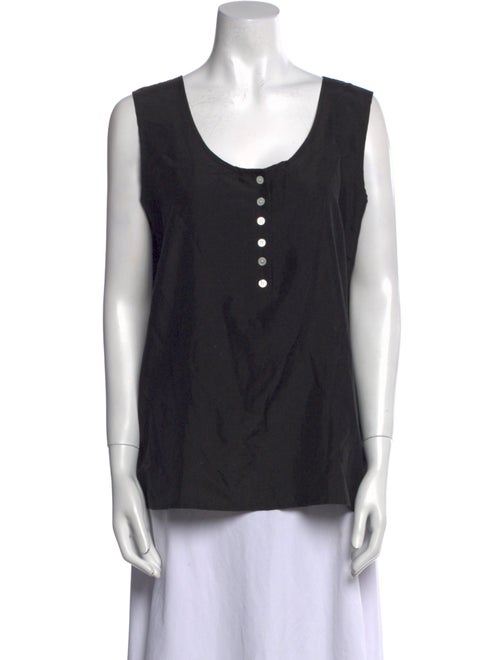 Saks Fifth Avenue Silk Scoop Neck Top