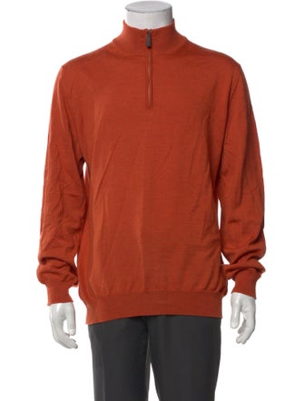 Saks Fifth Avenue Merino Wool Mock Neck Pullover