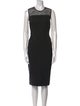 Saks Fifth Avenue Crew Neck Midi Length Dress