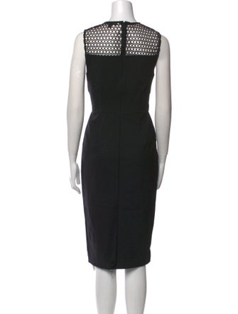 Saks Fifth Avenue Crew Neck Midi Length Dress