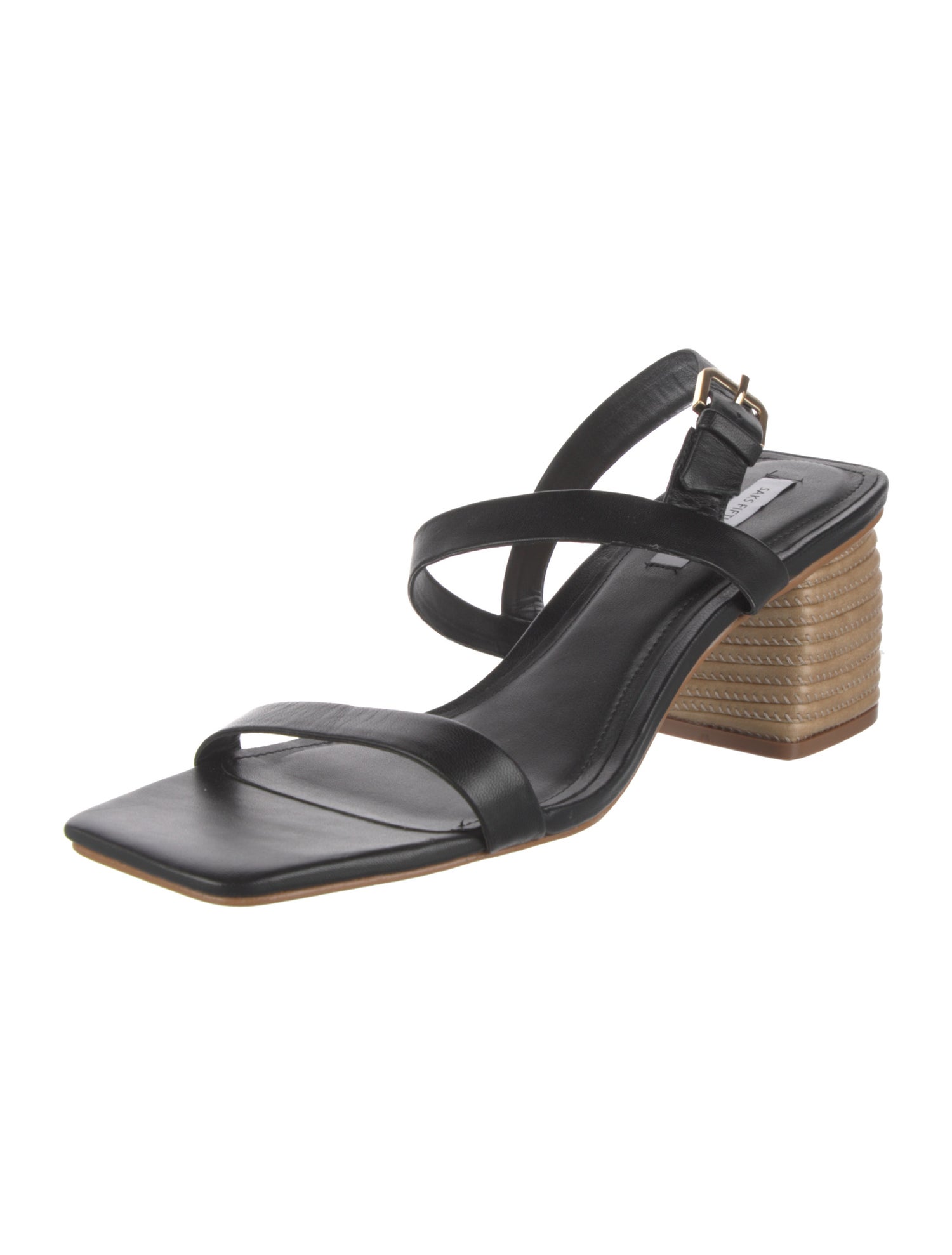 Saks Fifth Avenue Leather Printed Slingback Pumps