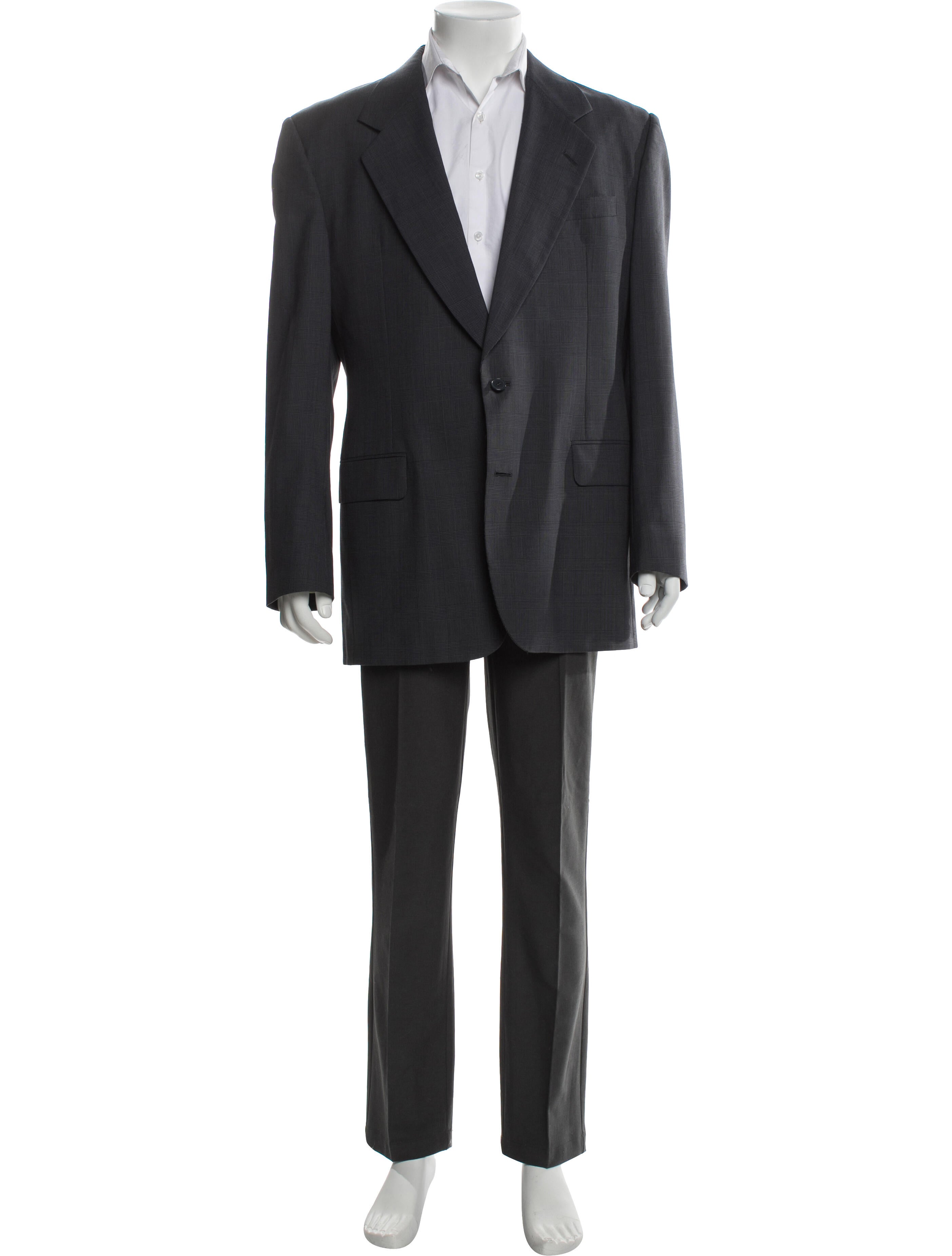 Saks Fifth Avenue Wool Plaid Print Blazer