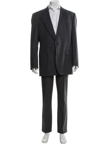 Saks Fifth Avenue Suiting Wool Plaid Print Blazer XL