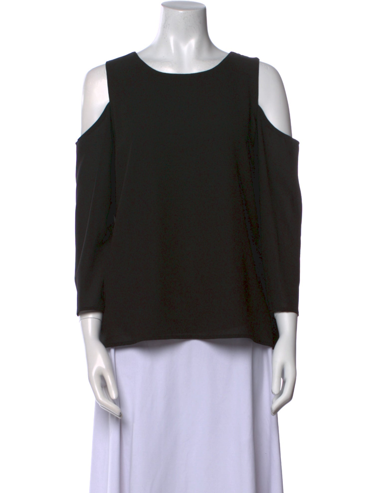 Saks Fifth Avenue Scoop Neck Three-Quarter Sleeve Top