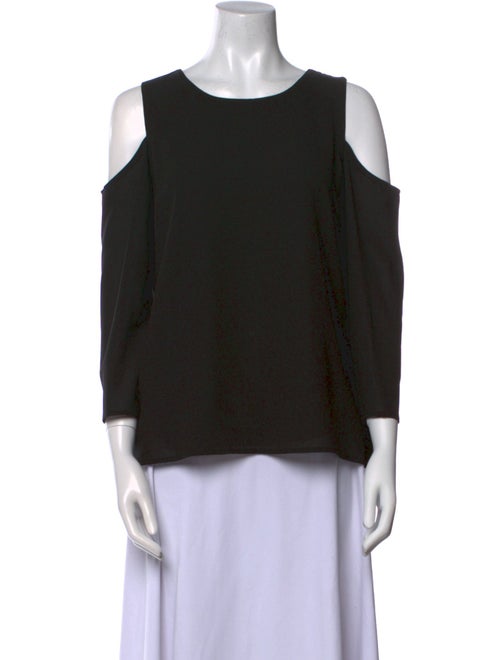 Saks Fifth Avenue Scoop Neck Three-Quarter Sleeve Top