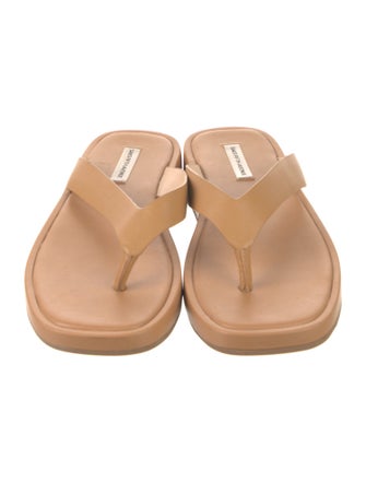 Saks Fifth Avenue Leather Slides