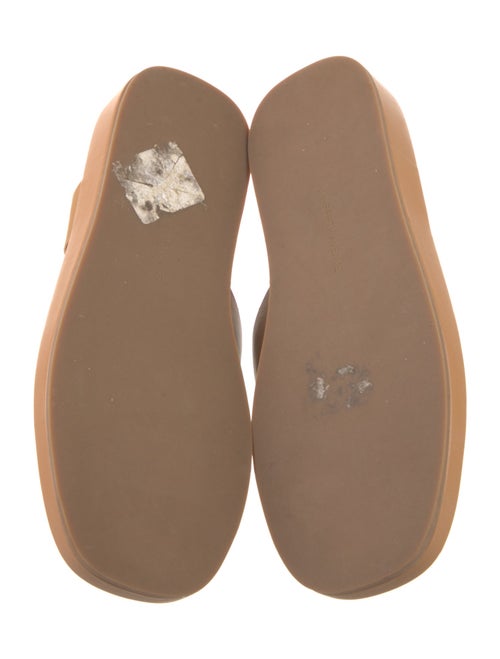 Saks Fifth Avenue Leather Slides