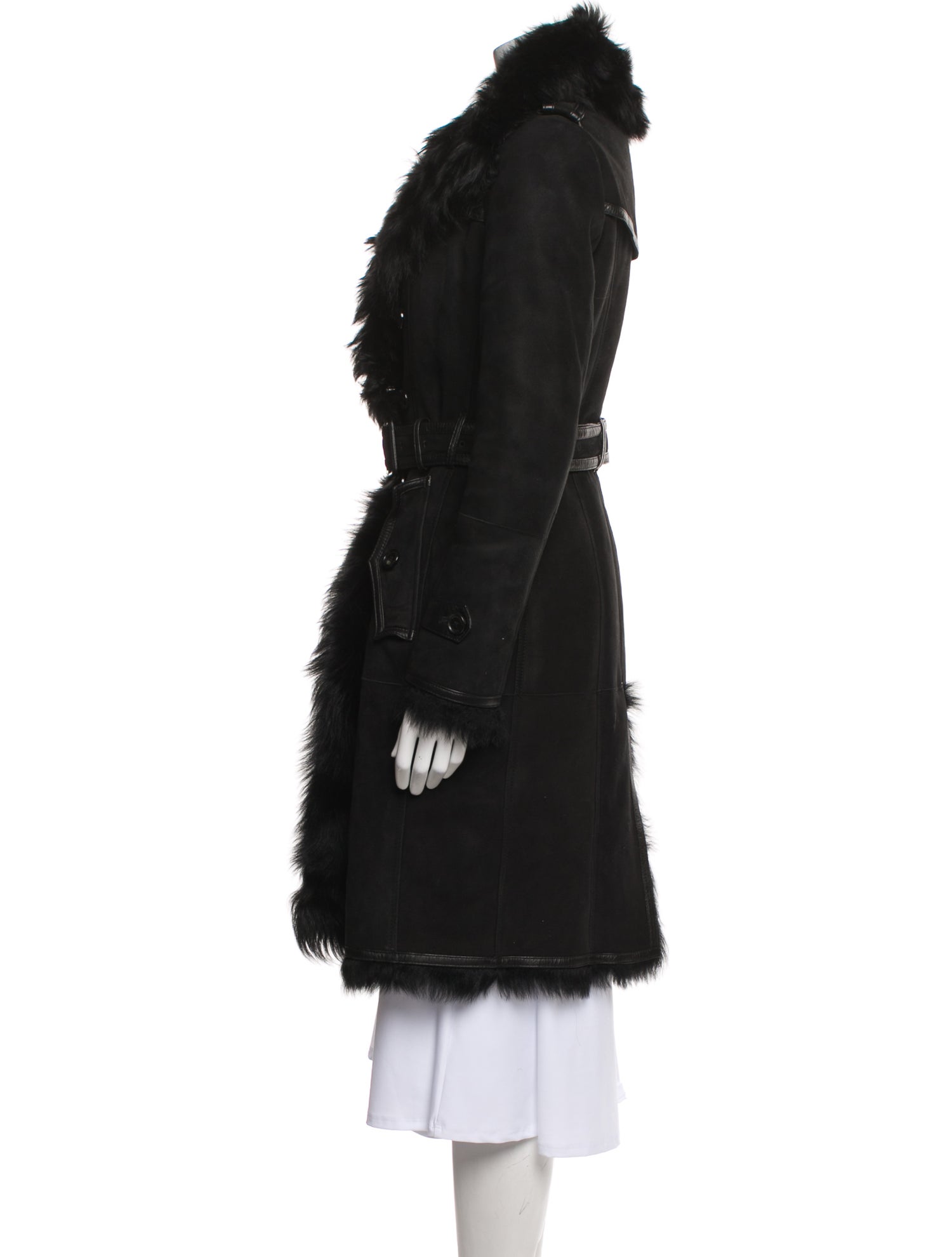 Burberry London Shearling Fur Coat