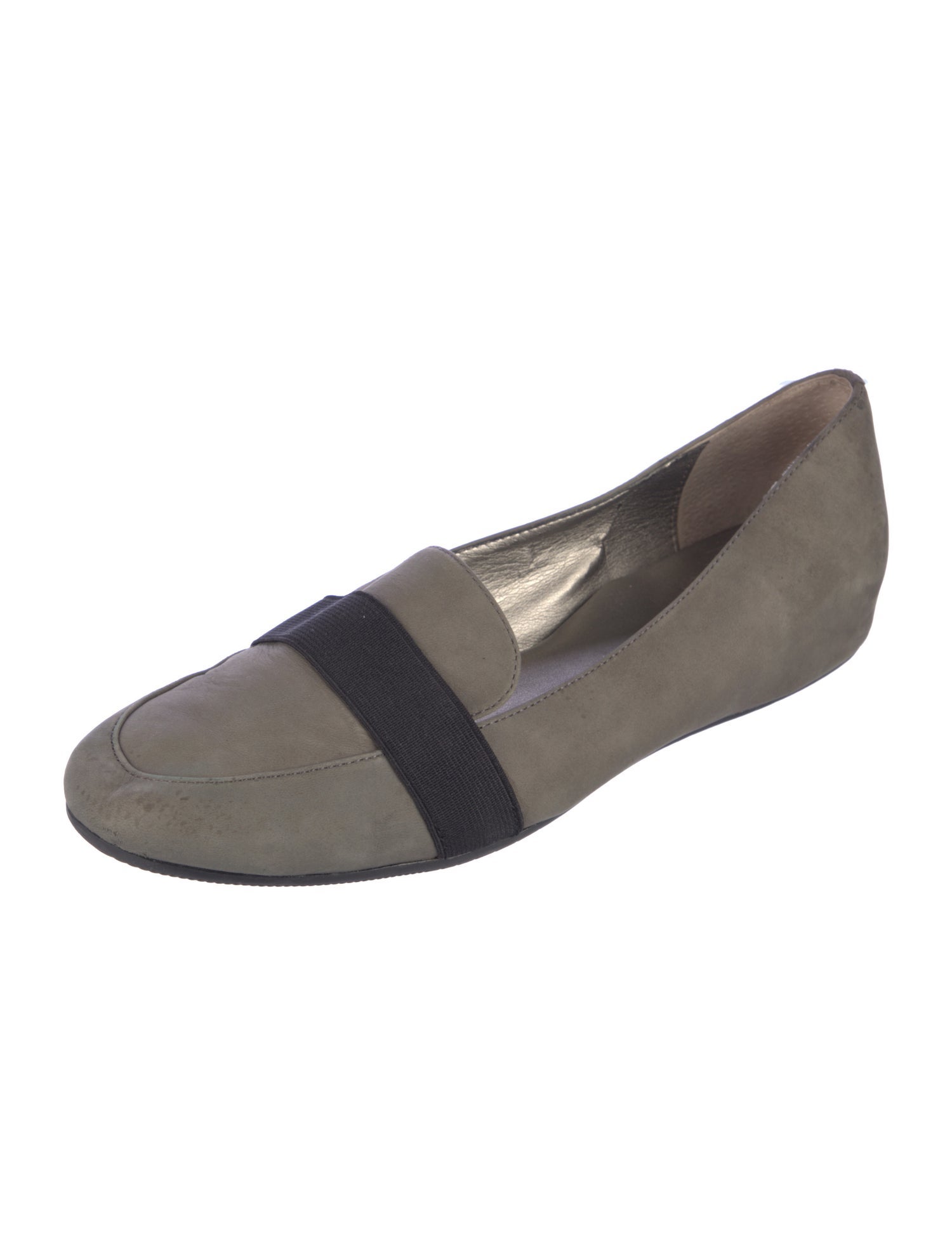 Saks Fifth Avenue Suede Colorblock Pattern Loafers