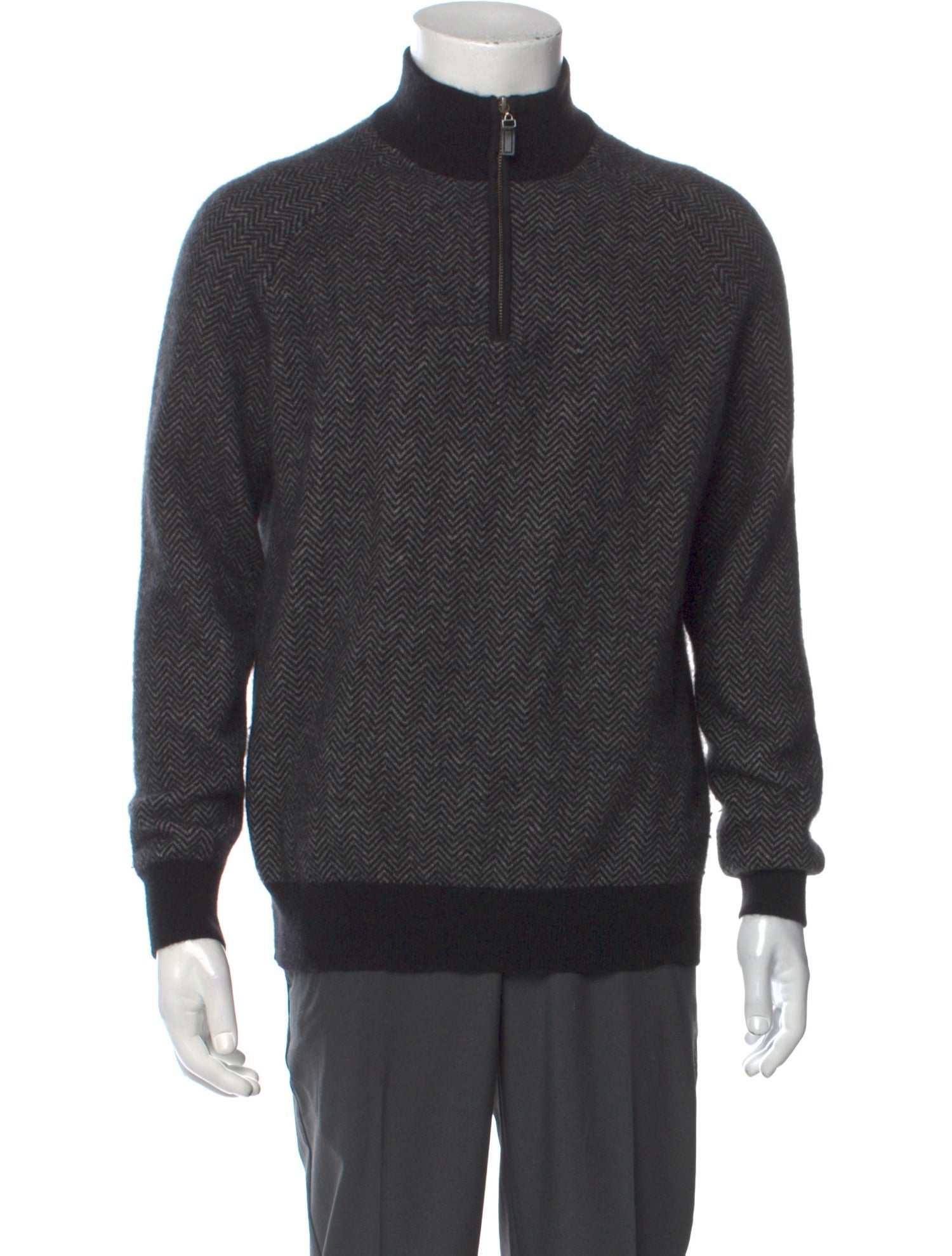 Saks Fifth Avenue Cashmere Turtleneck Polo Sweater