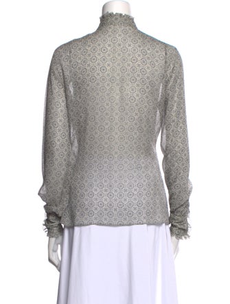 Saks Fifth Avenue Silk Printed Button-Up Top