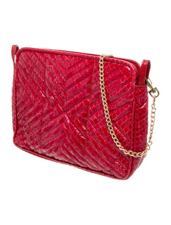 Saks Fifth Avenue Embossed Leather Messenger Bag