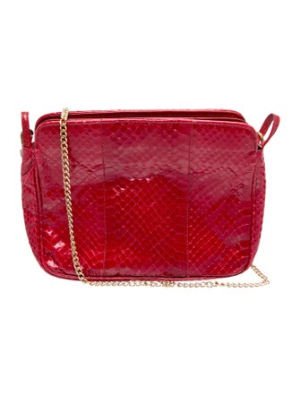 Saks Fifth Avenue Embossed Leather Messenger Bag