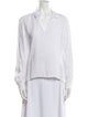 Saks Fifth Avenue Linen V-Neck Button-Up Top