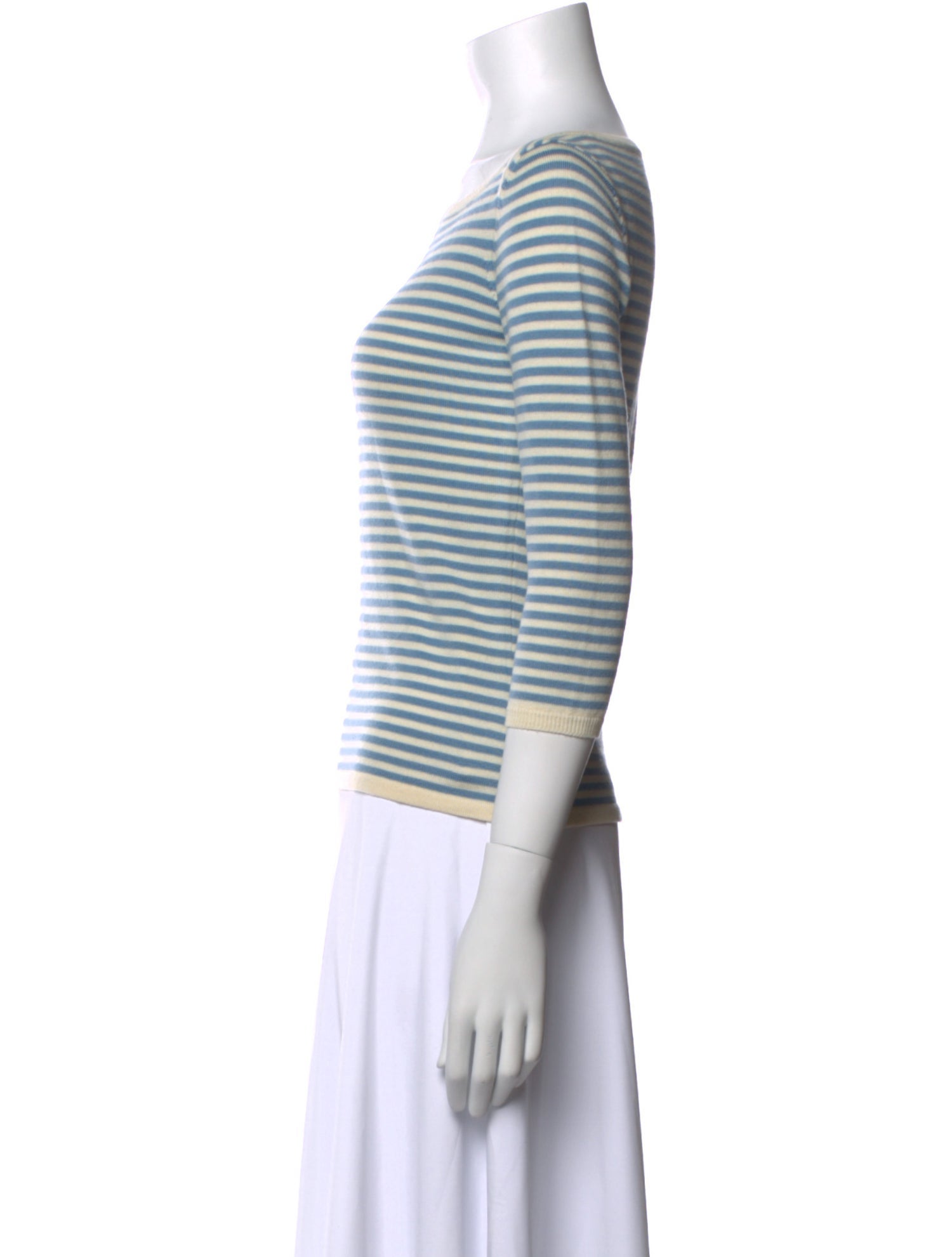 Saks Fifth Avenue Merino Wool Striped Top