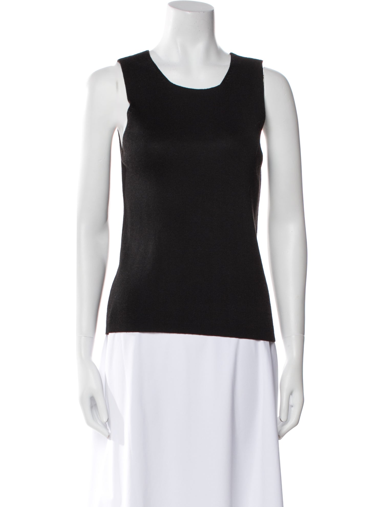 Saks Fifth Avenue Scoop Neck Sleeveless Top