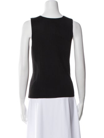 Saks Fifth Avenue Scoop Neck Sleeveless Top