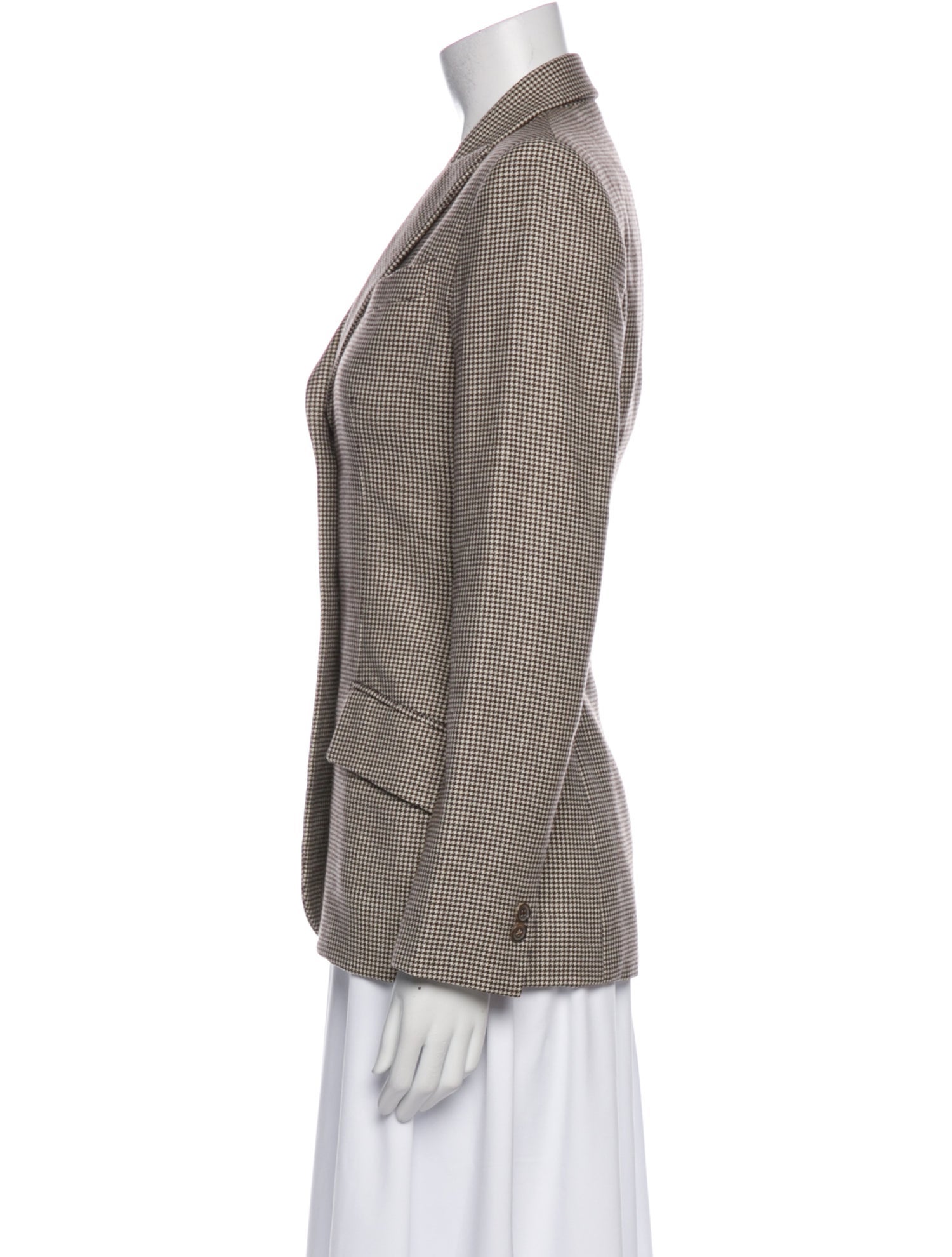 Saks Fifth Avenue Plaid Print Blazer