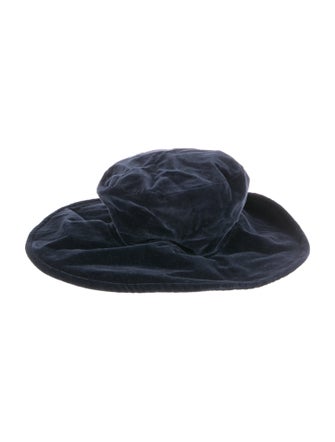 Saks Fifth Avenue Blue Cotton Bucket Hat