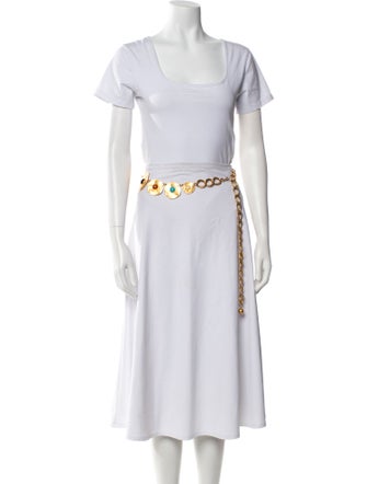 Saks Fifth Avenue Skinny Metal Chain-Link Belt