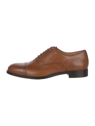 Saks Fifth Avenue Leather Lasercut Accents Oxfords