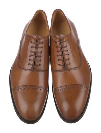 Saks Fifth Avenue Leather Lasercut Accents Oxfords