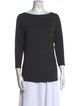 Saks Fifth Avenue Scoop Neck Three-Quarter Sleeve Top