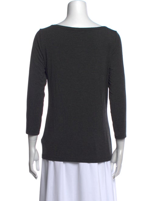 Saks Fifth Avenue Scoop Neck Three-Quarter Sleeve Top