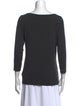 Saks Fifth Avenue Scoop Neck Three-Quarter Sleeve Top