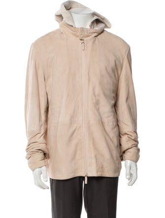 Saks Fifth Avenue Suede Windbreaker