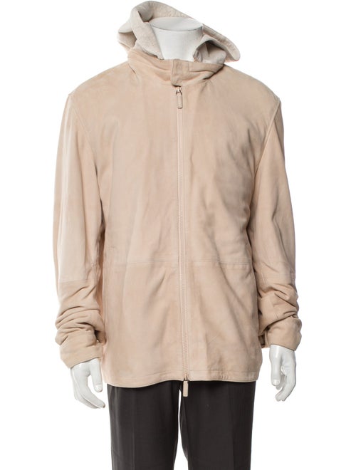 Saks Fifth Avenue Suede Windbreaker