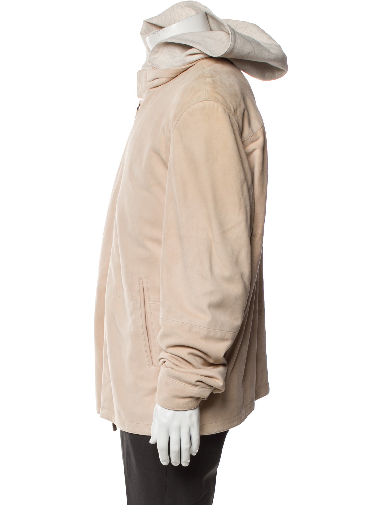 Saks Fifth Avenue Suede Windbreaker