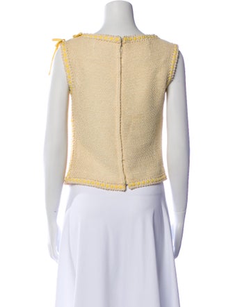 Saks Fifth Avenue Wool Bateau Neckline Crop Top