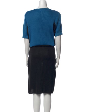 Saks Fifth Avenue Bateau Neckline Midi Length Dress